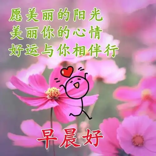 早上好祝福语表情图片带字带祝福语 早晨问候亲友短信简短