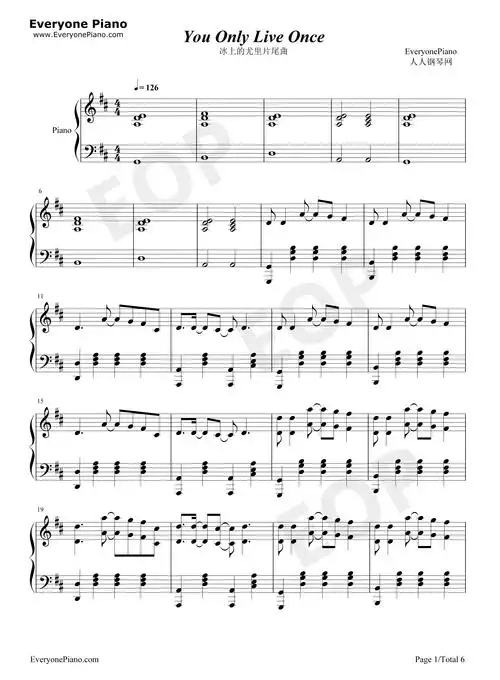 you only live once-yuri on ice ed-冰上的尤里ed