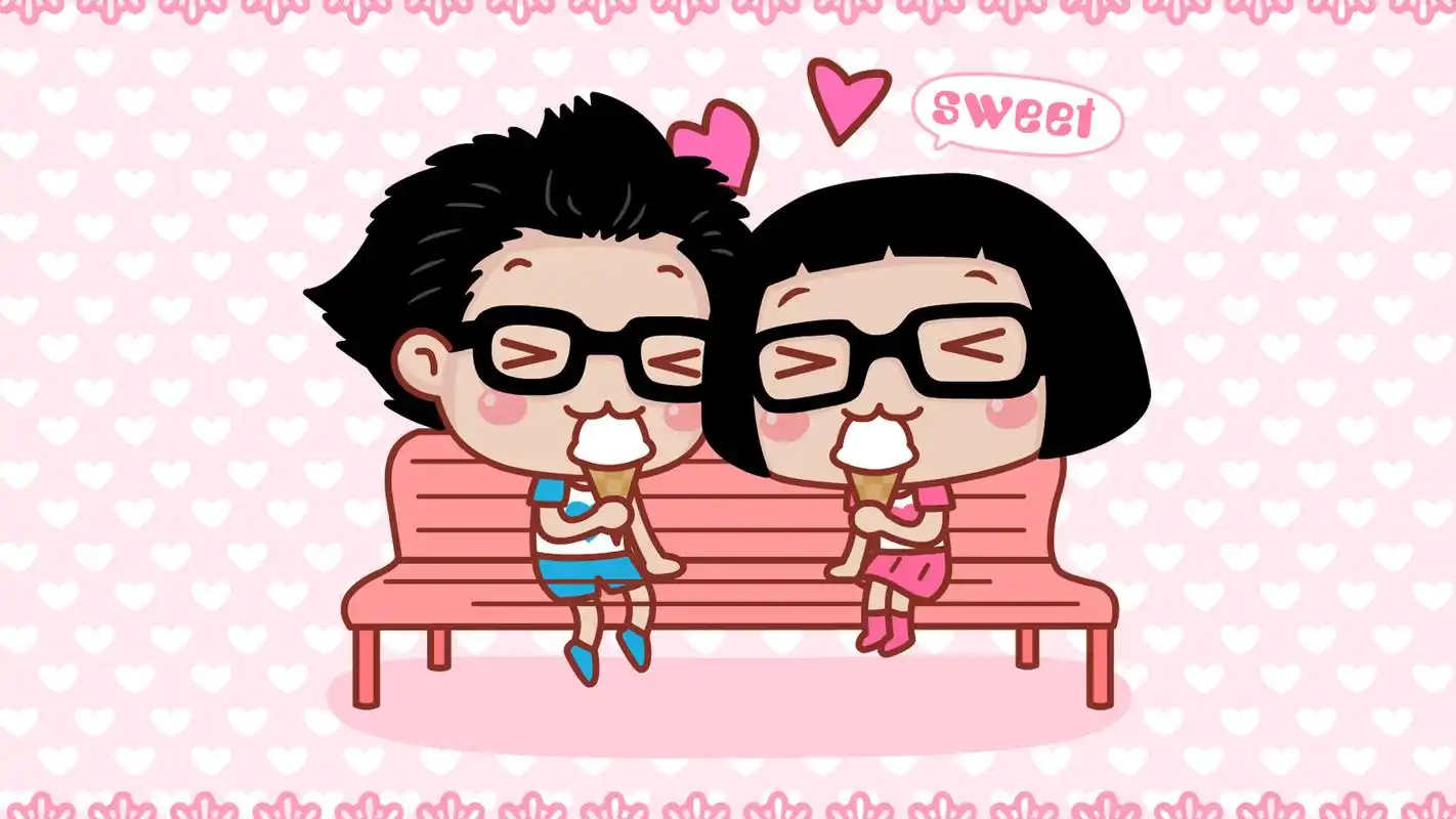 hello菜菜可爱卡通情侣壁纸第一辑