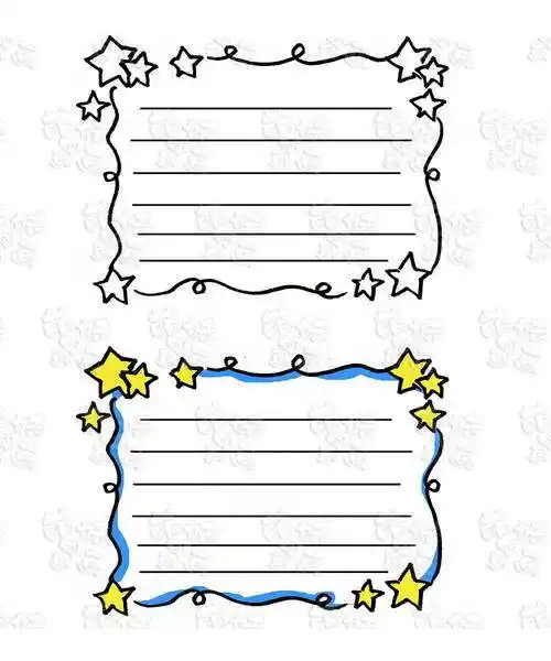 手抄报边框简笔画小报边框简单漂亮手绘