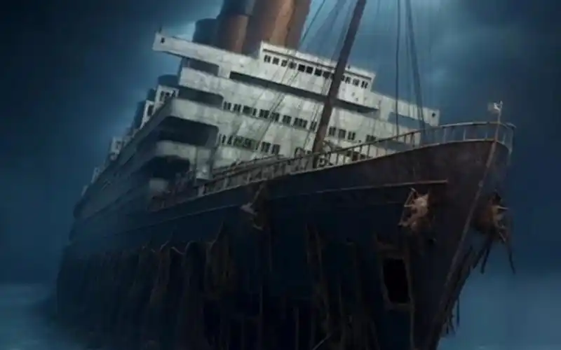 泰坦尼克号水下真实镜头