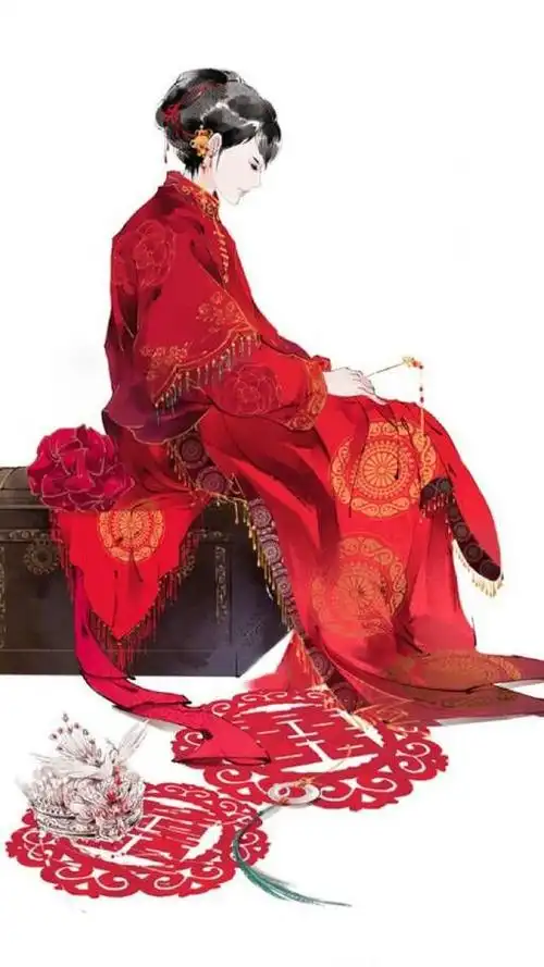 古风红嫁衣图_动漫图片_我要个性网