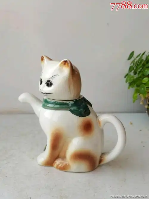 小猫茶壶,猫型老茶壶,小猫壶-雕塑瓷/瓷雕-7788商城__七七八八商品