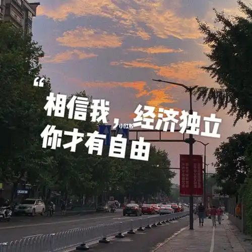 相信我经济独立你才有自由