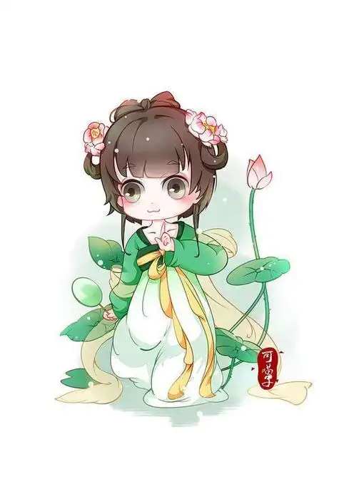 花系q版古装动漫简笔画