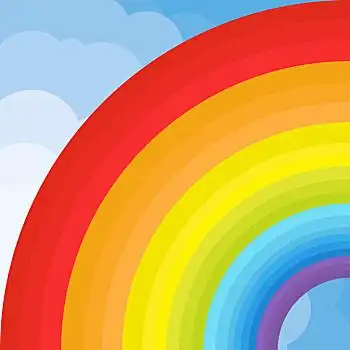 彩色,绘画,铅笔,矢量,背景,彩虹,概念,天空,海报