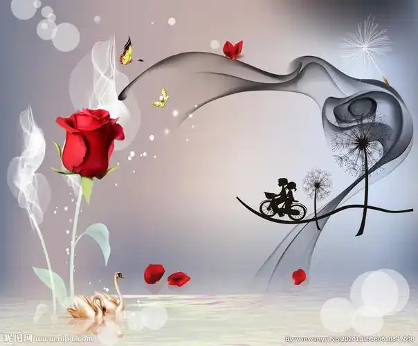 现代简约花朵背景墙设计图__图片素材_其他_设计图库_昵图网nipic.com