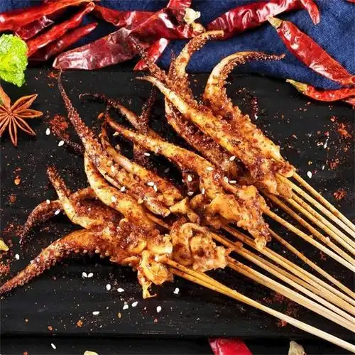 新鲜冰冻三去鱿鱼头250g/包 鱿鱼须 鱿鱼串烧烤 油炸鱿鱼须用