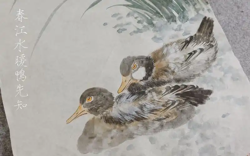 【国画】春江水暖鸭先知 | 绘画过程分享