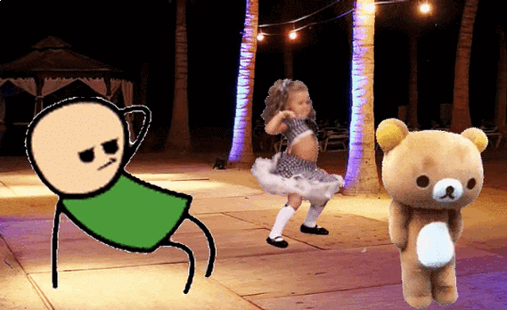 轻松熊gif扭动gif跳舞gif可爱gif