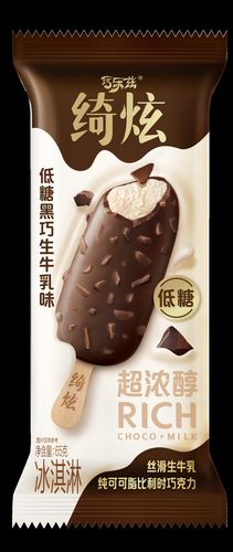 伊利巧乐兹绮炫冰淇淋丝滑生牛乳黑巧松露巧克力味香草山茶花脆皮雪糕
