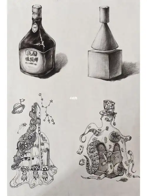 设计素描变换创意设计