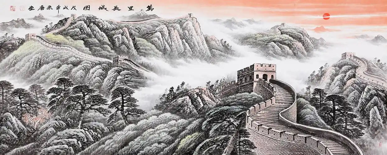 名家风水画欣赏 领略山水秀雅美景