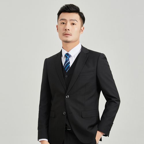 西服套装男士商务修身西装结婚工作服青年职业装西服套装