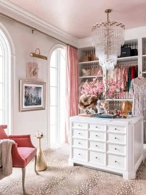 装修案例美国名媛博主rach的衣帽间