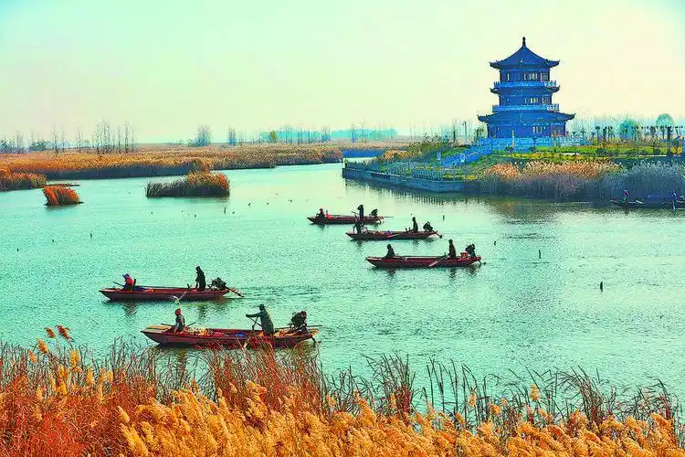 古松霆 摄于赵王河公园舞 通讯员 李玉文 摄于龙堌煤矿塌陷区湿地夕阳