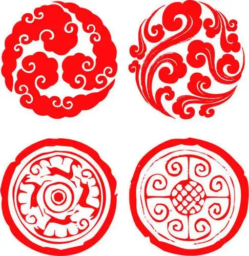 圆形祥云剪纸图案步骤 手工剪纸图片大全简单-蒲城教育文学网