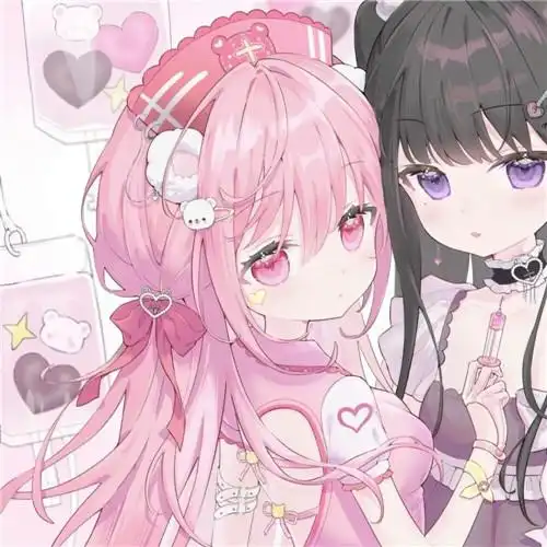 2023闺蜜头像两人动漫超火图片_闺蜜姐妹女生头像_头像屋