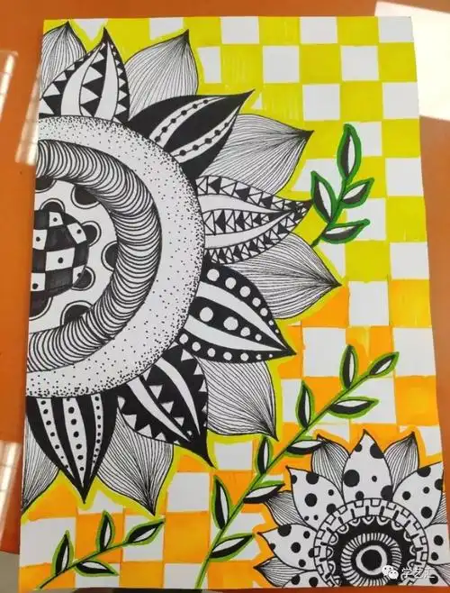 手工作品图片大全,手工作品图片大全简单(创意手工制作 线描 马克笔