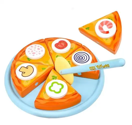 热销木制多味披萨套装玩具批发定制男孩女孩儿童益智玩具销售 - buy