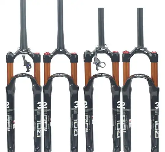 跨境货源单车配件气压前叉26寸27.5寸29寸镁合金山地自行车前叉