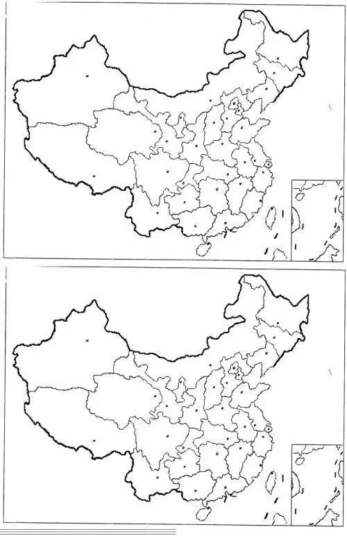 小学生手绘简笔画地图册