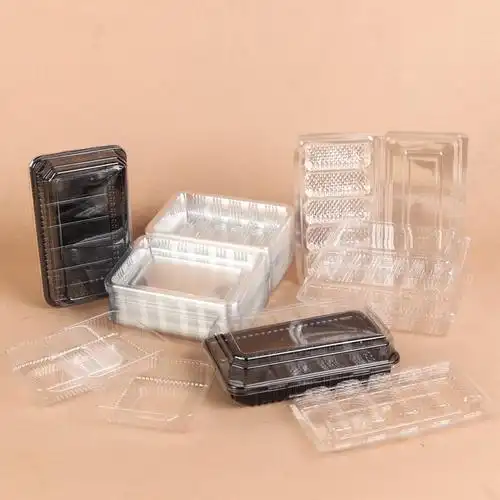 一次性pet吸塑内托零食饼干蛋卷水果托盘包装盒食品盒肉片包装盒