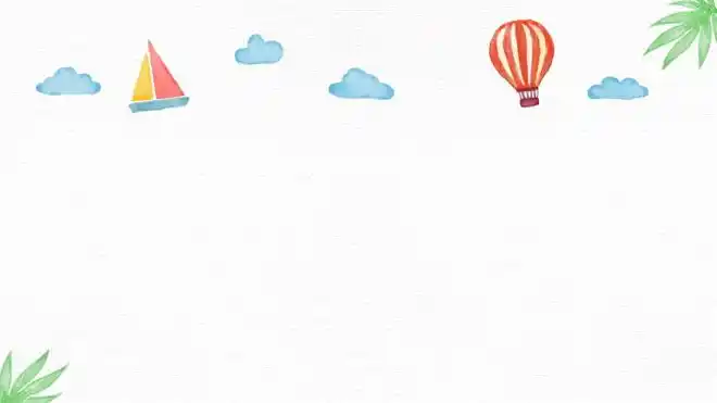 这是四张彩色手绘卡通ppt背景图片,第一ppt模板网提供精美卡通幻灯片