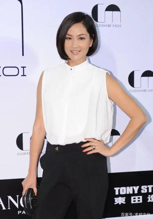 图六是长腿女星瞿颖短发的样子女人味十足