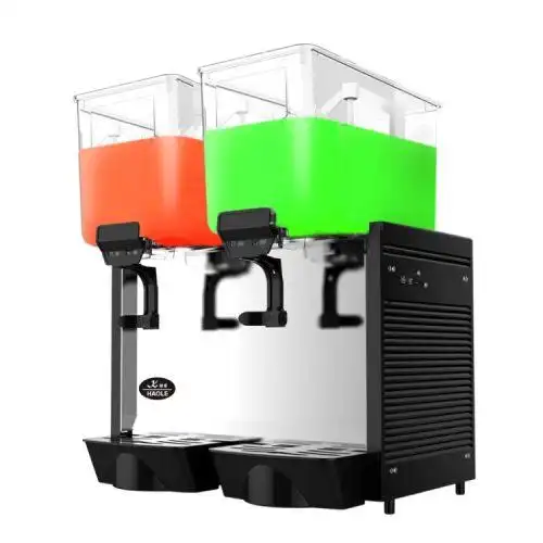 东贝好乐饮料机商用冷饮机果汁机冷热饮双缸冷热饮机dkx15x2lr