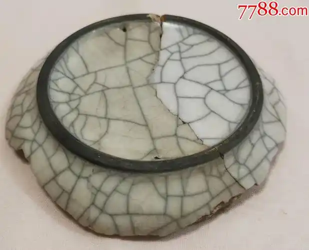 北宋哥窑白釉大瓶底部瓷片(h)_瓷片【大观藏宝】_第2张_7788瓷器