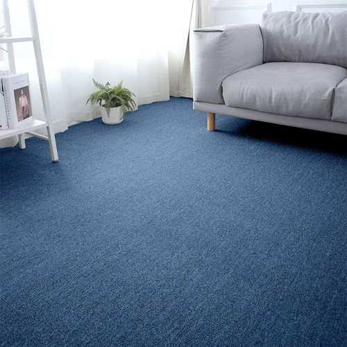 棚地垫纯黑色毯办公室大面积满铺隔音地拍照直播间纯色背景毯 深蓝色