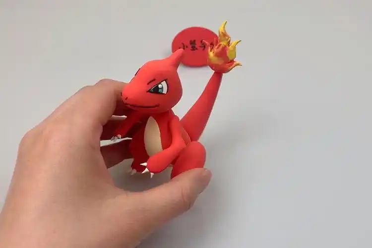 黏土教程精灵宝可梦火恐龙