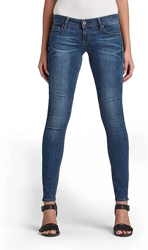 g-star raw 女士 3301 低腰紧身牛仔裤