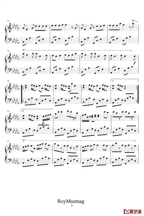 you钢琴谱-寒蝉鸣泣之时-动漫影视