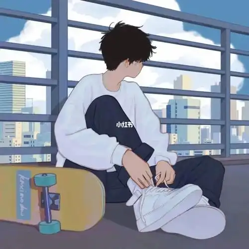 动漫男头没露脸也能感觉是帅哥呢