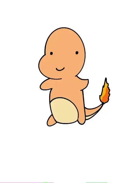 ipad简笔画,小火龙