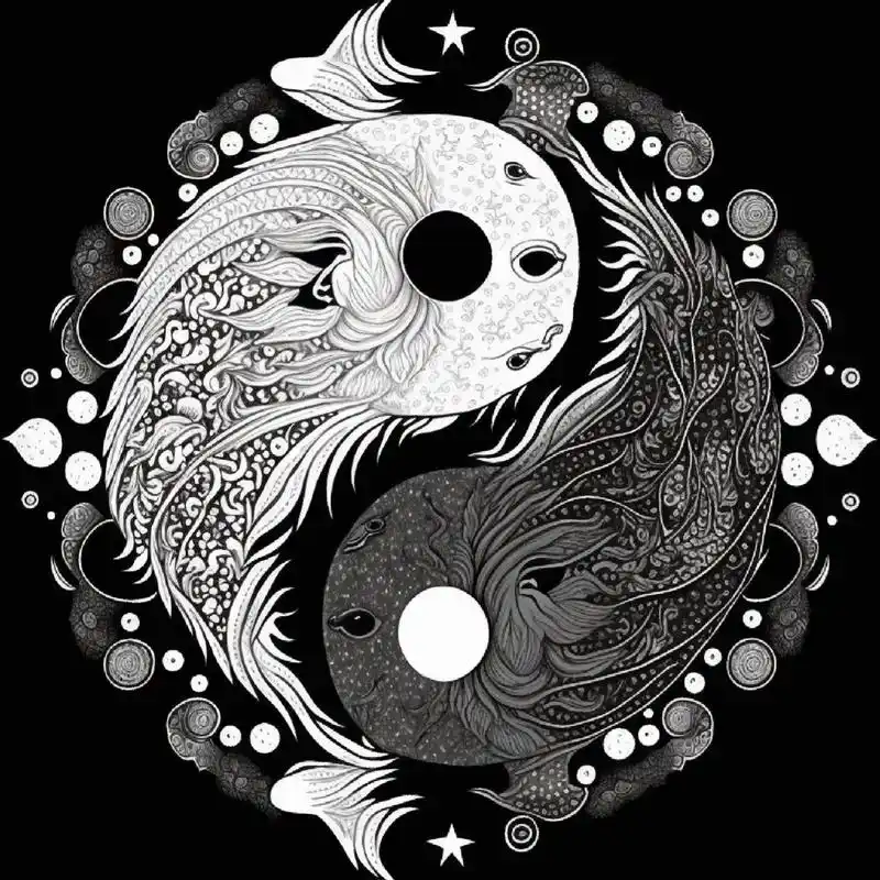 阴阳鱼图片 最近比较忙,停更几天