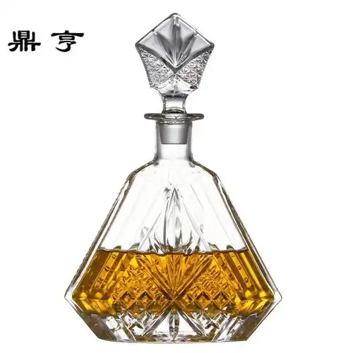 鼎亨欧式红酒醒酒樽器水晶玻璃洋酒瓶家用威士忌分酒器快速倒酒壶