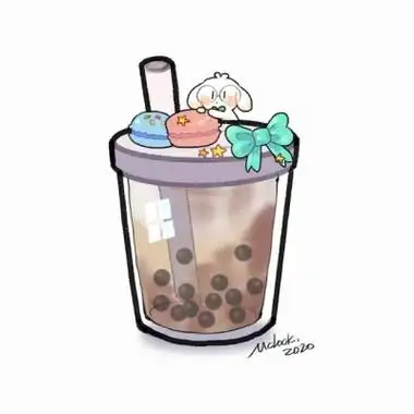 高清可爱的卡通奶茶头像图片