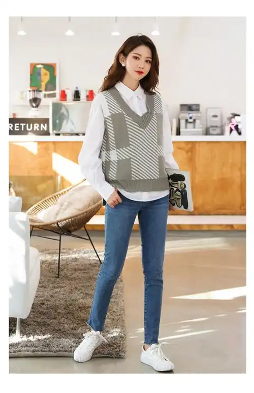 韩都衣舍2019新款春装针织气质两件套时尚套装女om90046