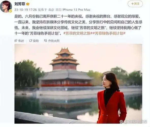 "央视台花"刘芳菲:被谣言砸饭碗,丈夫也冤死狱,不再