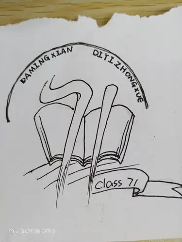 为了71,所有同学都在努力,班旗,口号,文明,自律和学习,家长可欣赏一下