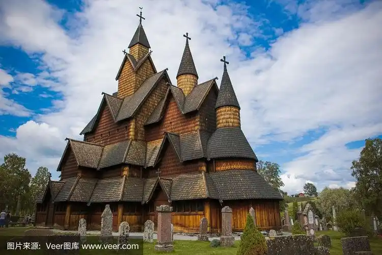 位于挪威南部的一座古老的木质教堂