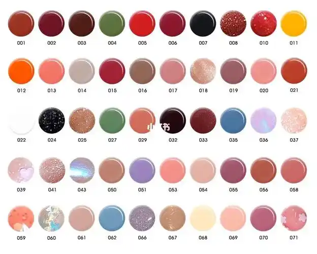 maxfine指甲油色号图大全m系列水性甲油