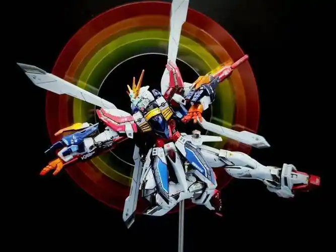 在虎年尾巴完成一台,最强可动,rg神高达_公众_来稿_模型