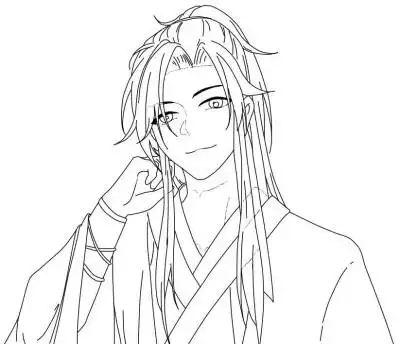 魔道祖师黑白剪影