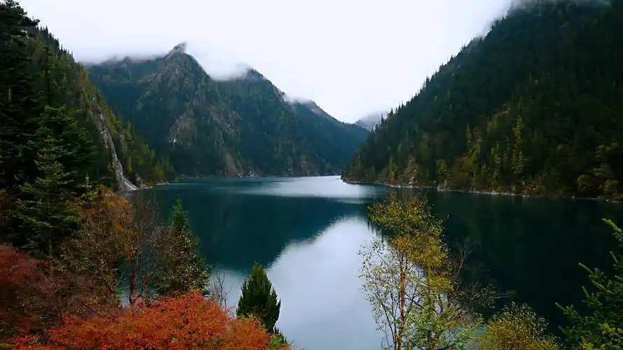 中国四川九寨沟,黄龙风景名胜区.