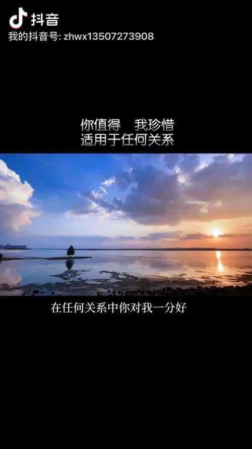 在任何关系中,你对我一分好,我定能还你十分.