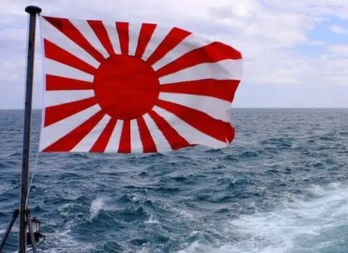 二战结束后,太阳旗成为日本代国旗.